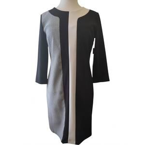 NEW SCAPA LAUREN PERRE women's sheath dress in black